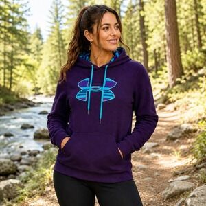 Under Armour Storm Women's Small Petite Purple Hoodie Gorpcore Athleisure Hiking